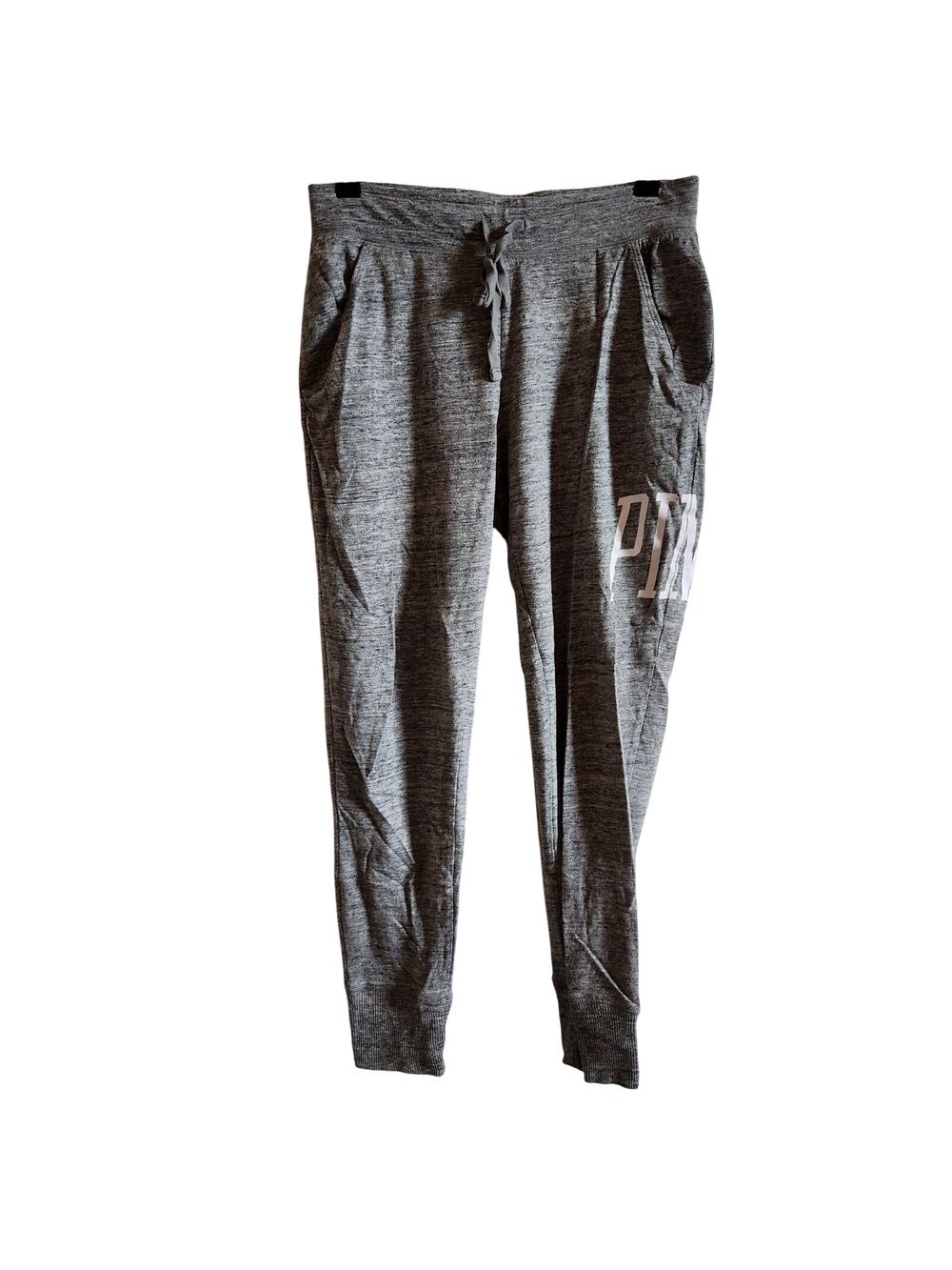 Victoria's Secret PINK Cotton Blend Gray Jogger Pants - Small